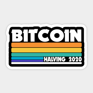 BTC Bitcoin Halving Event 2020 Crypto Cryptocurrencies Sticker